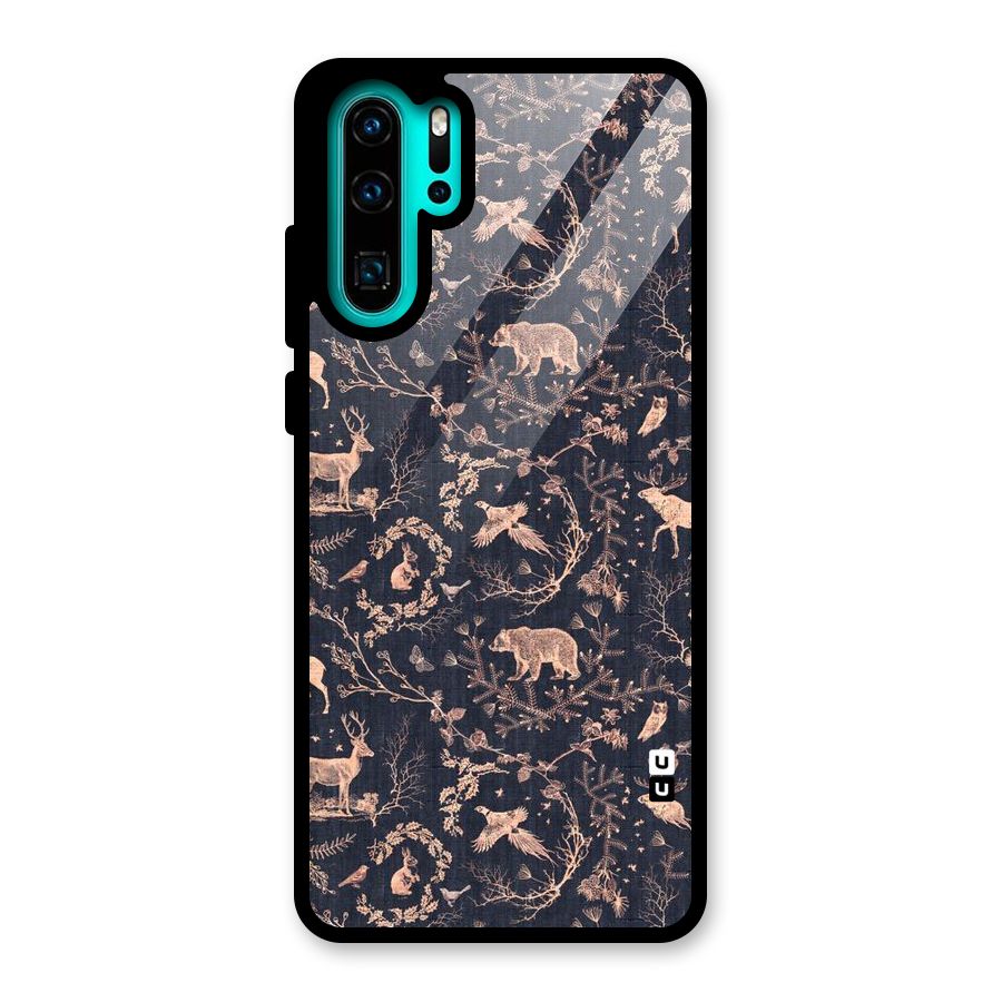 Beautiful Animal Design Glass Back Case for Huawei P30 Pro