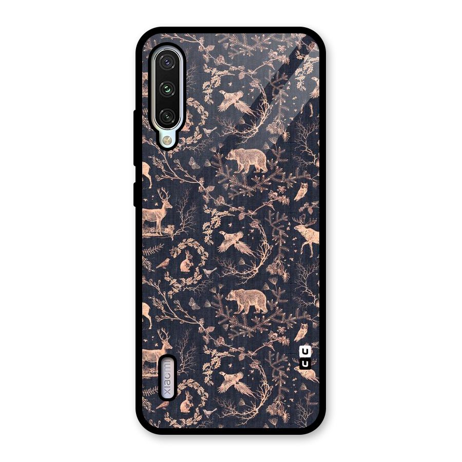 Beautiful Animal Design Glass Back Case for Mi A3