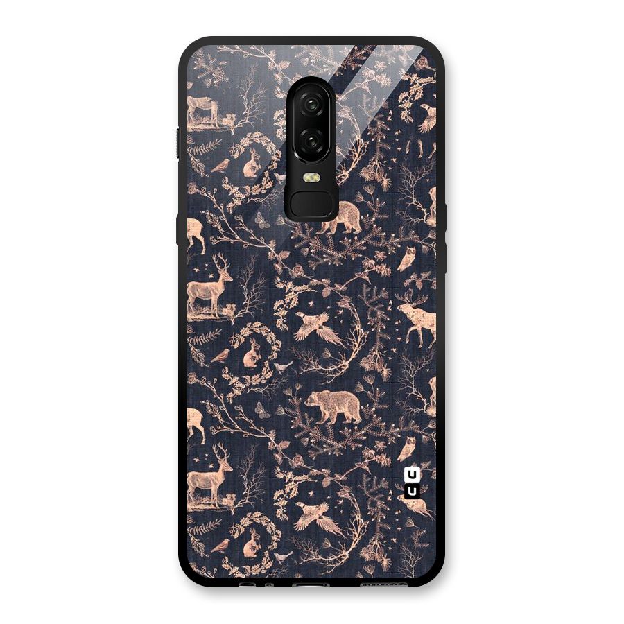 Beautiful Animal Design Glass Back Case for OnePlus 6