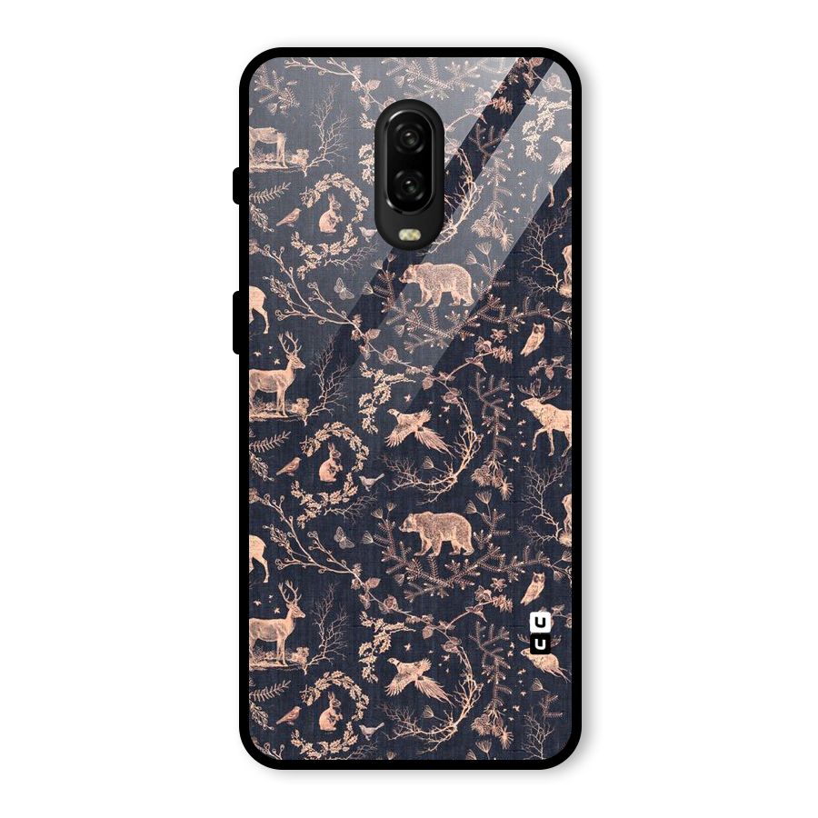 Beautiful Animal Design Glass Back Case for OnePlus 6T