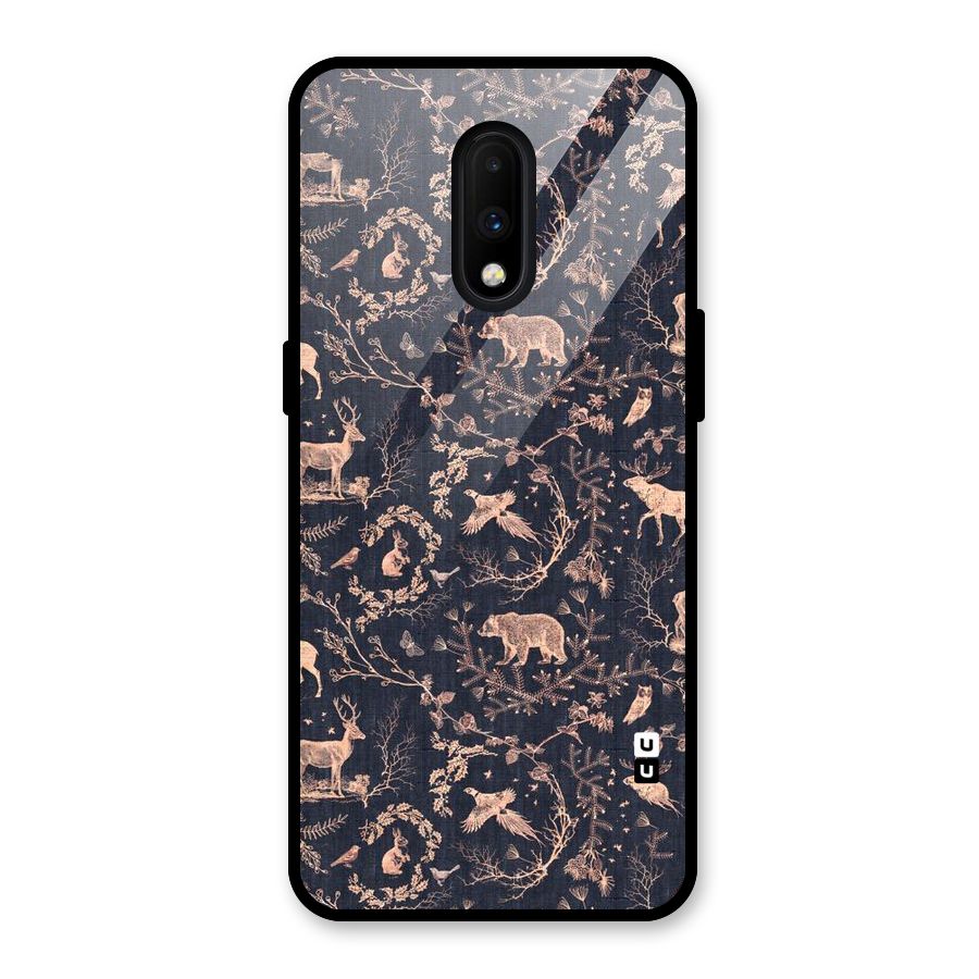 Beautiful Animal Design Glass Back Case for OnePlus 7