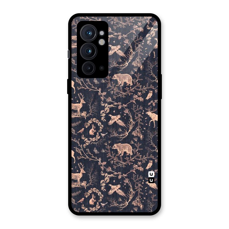 Beautiful Animal Design Glass Back Case for OnePlus 9RT 5G