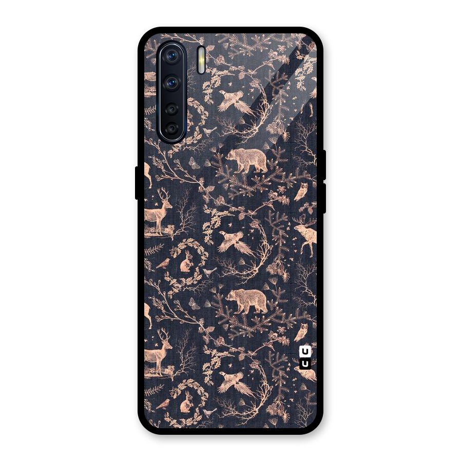 Beautiful Animal Design Glass Back Case for Oppo F15