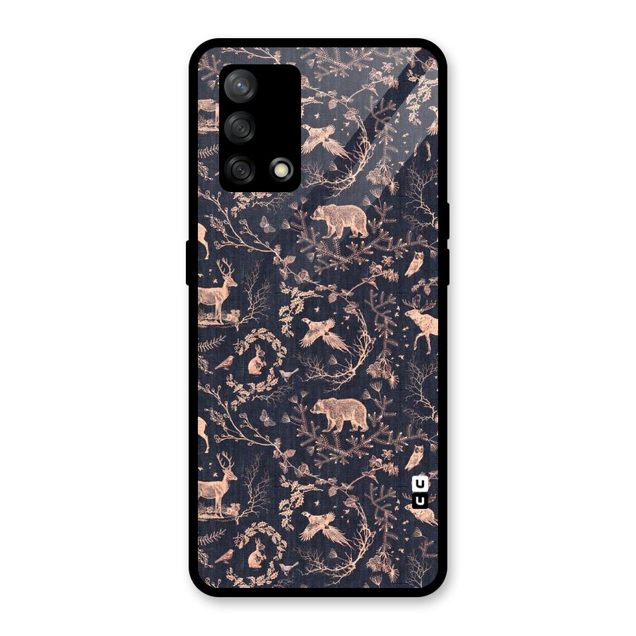 Beautiful Animal Design Glass Back Case for Oppo F19