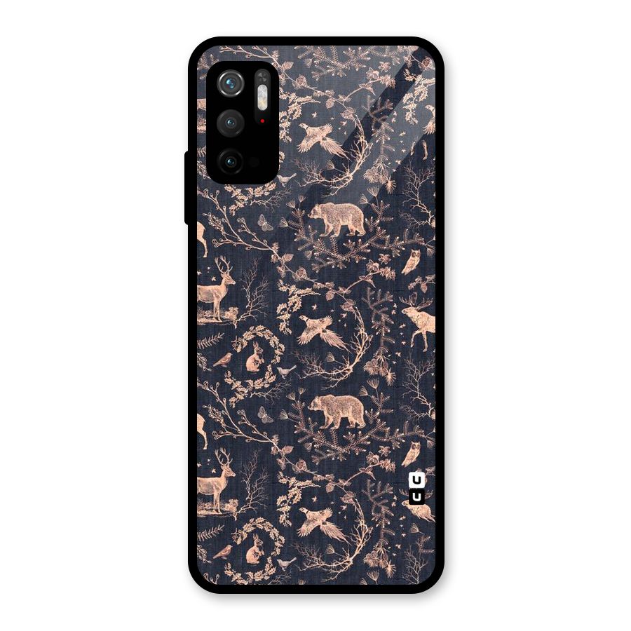 Beautiful Animal Design Glass Back Case for Poco M3 Pro 5G