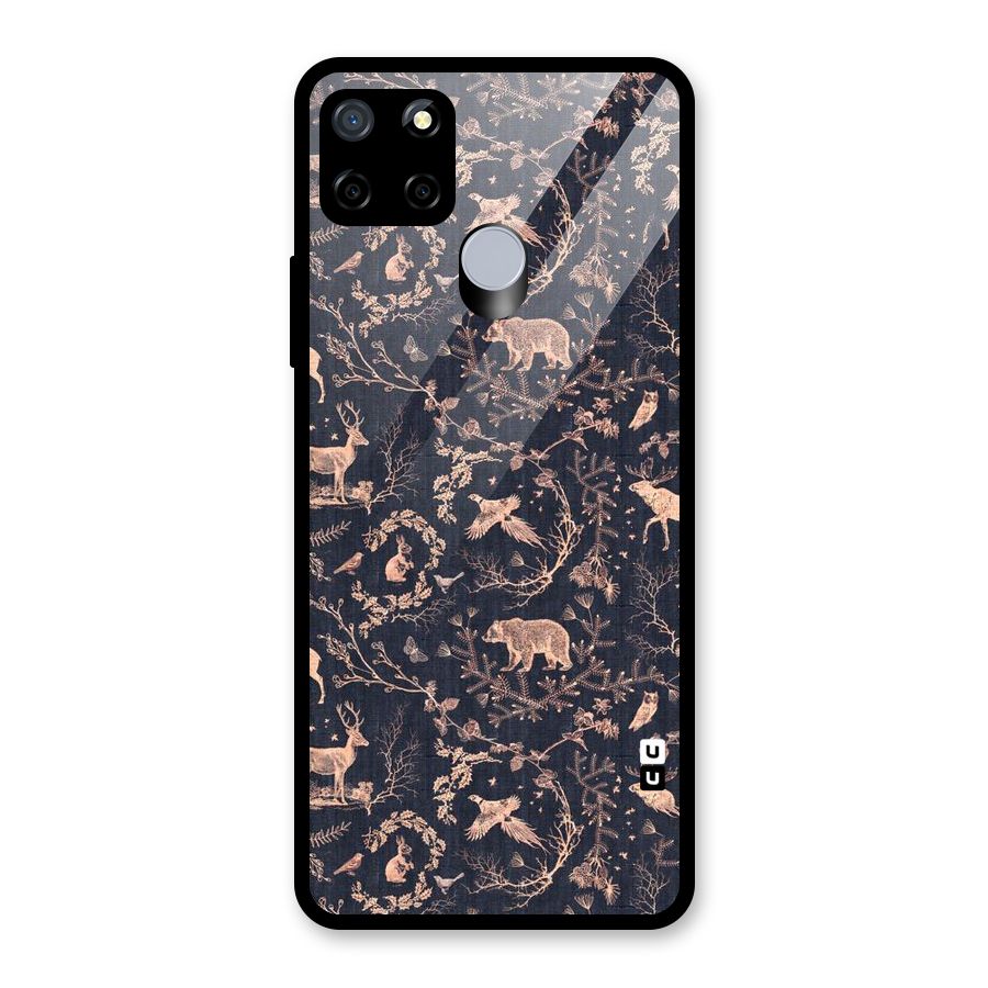 Beautiful Animal Design Glass Back Case for Realme C12