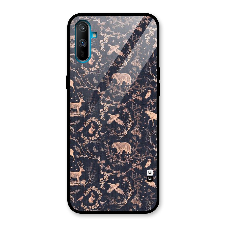 Beautiful Animal Design Glass Back Case for Realme C3