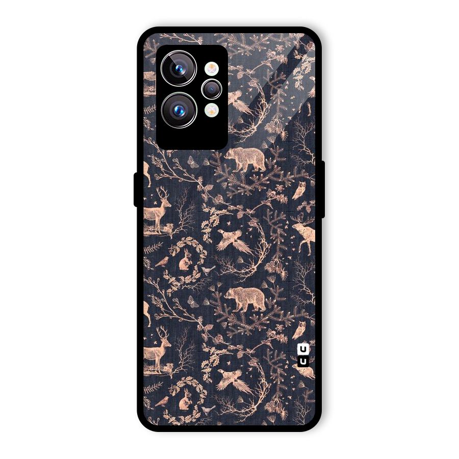 Beautiful Animal Design Glass Back Case for Realme GT2 Pro