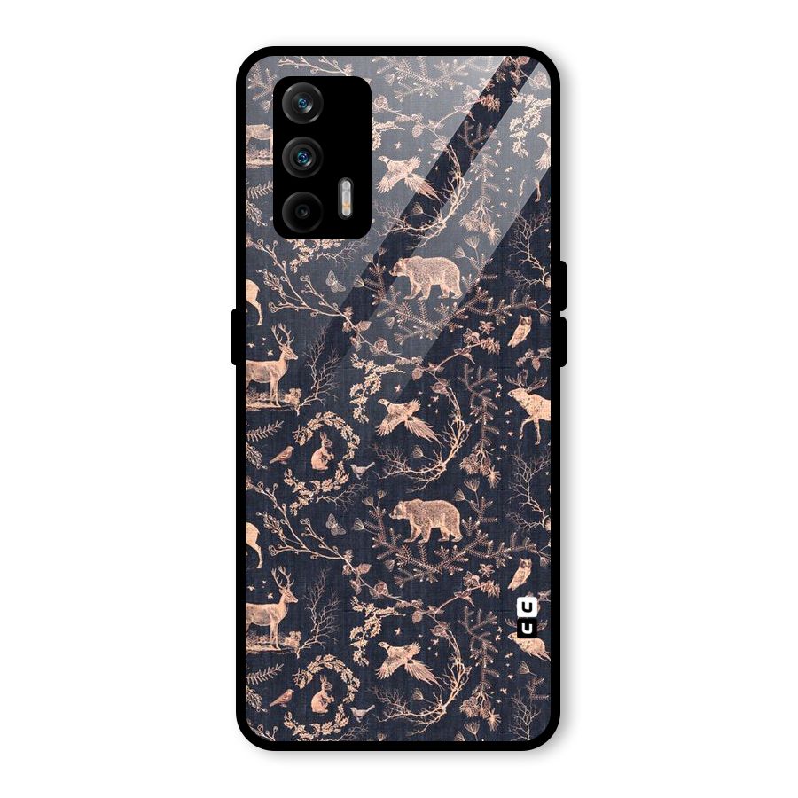 Beautiful Animal Design Glass Back Case for Realme GT 5G