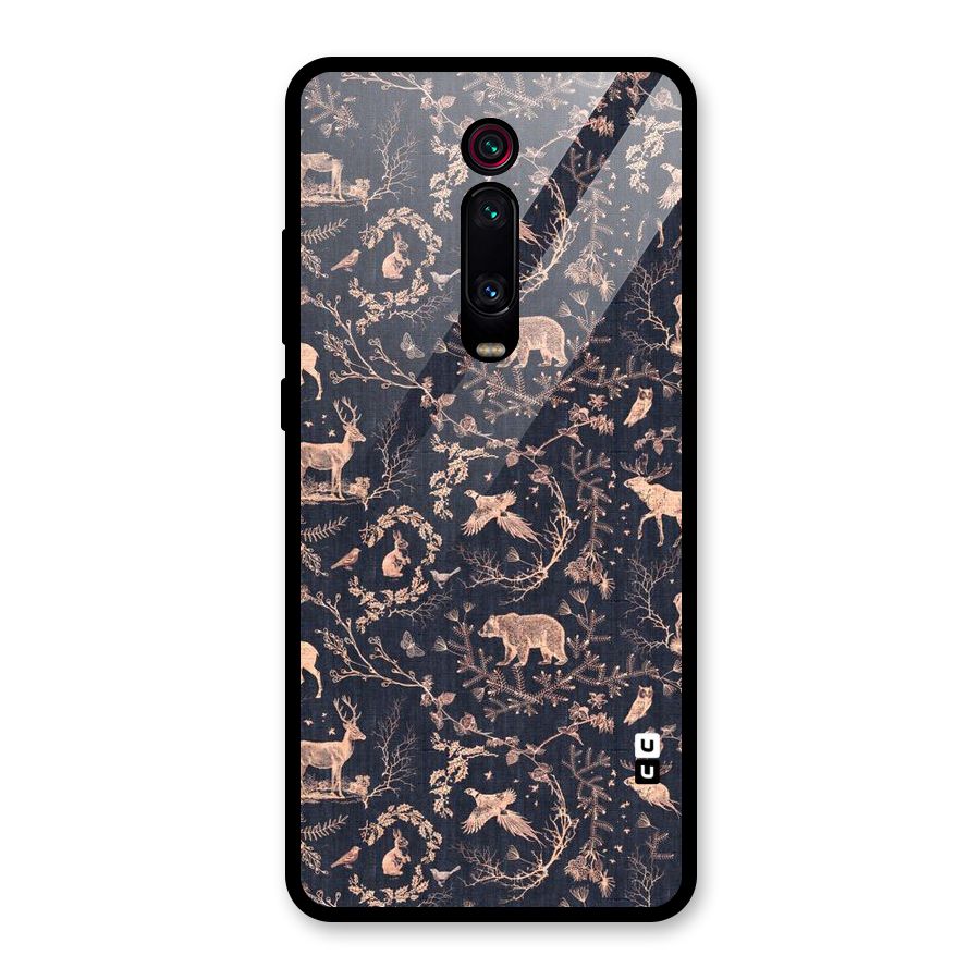 Beautiful Animal Design Glass Back Case for Redmi K20 Pro