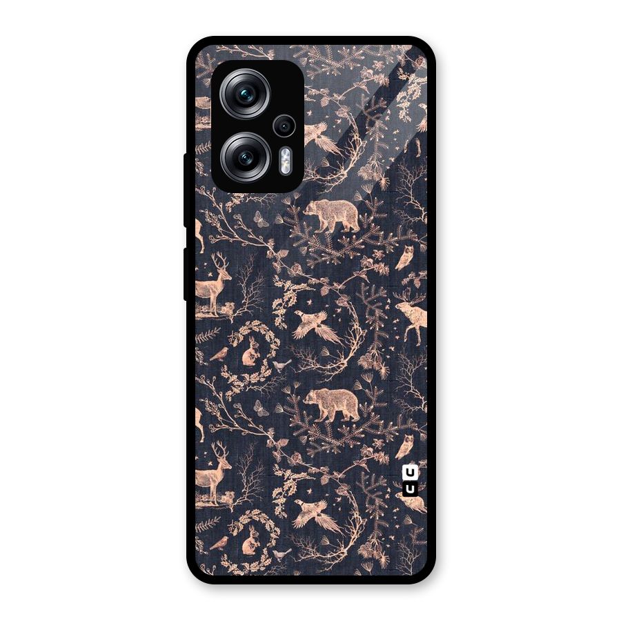 Beautiful Animal Design Glass Back Case for Redmi K50i