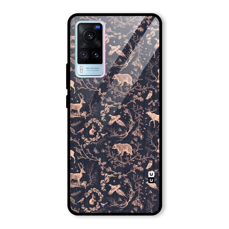 Beautiful Animal Design Glass Back Case for Vivo X60