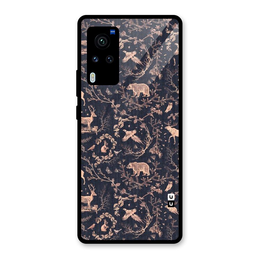Beautiful Animal Design Glass Back Case for Vivo X60 Pro