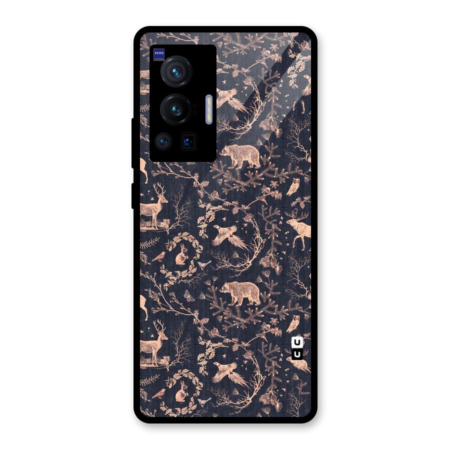 Beautiful Animal Design Glass Back Case for Vivo X70 Pro