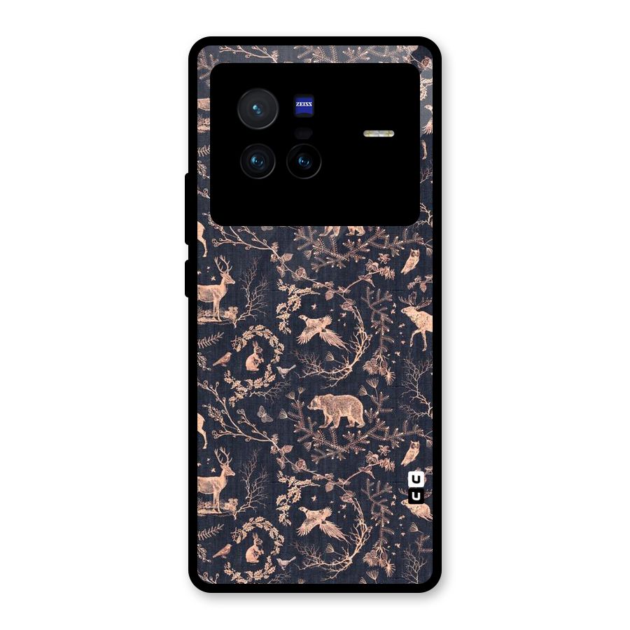 Beautiful Animal Design Glass Back Case for Vivo X80