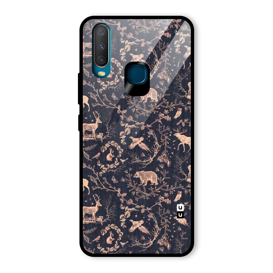 Beautiful Animal Design Glass Back Case for Vivo Y15