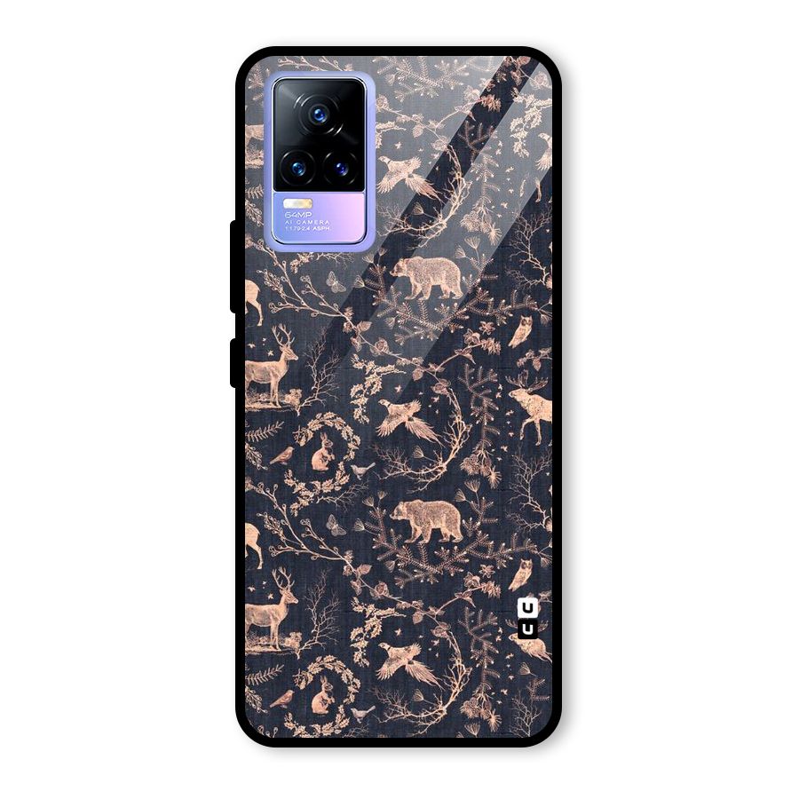 Beautiful Animal Design Glass Back Case for Vivo Y73