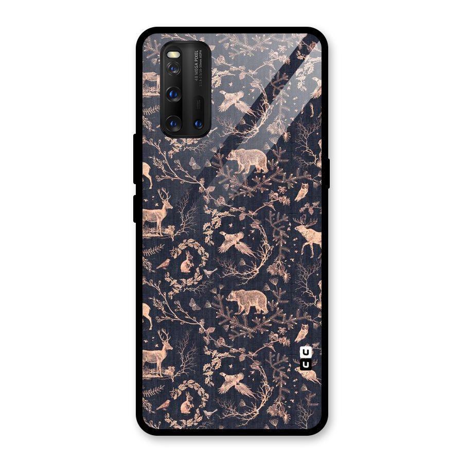 Beautiful Animal Design Glass Back Case for Vivo iQOO 3