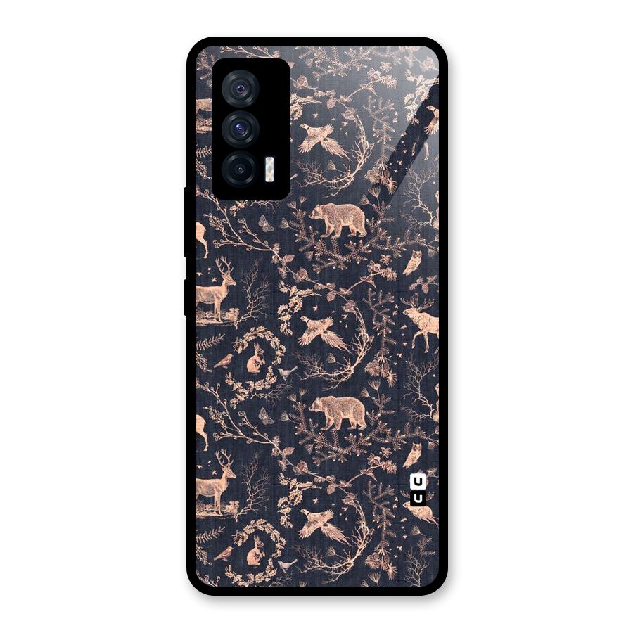 Beautiful Animal Design Glass Back Case for Vivo iQOO 7 5G