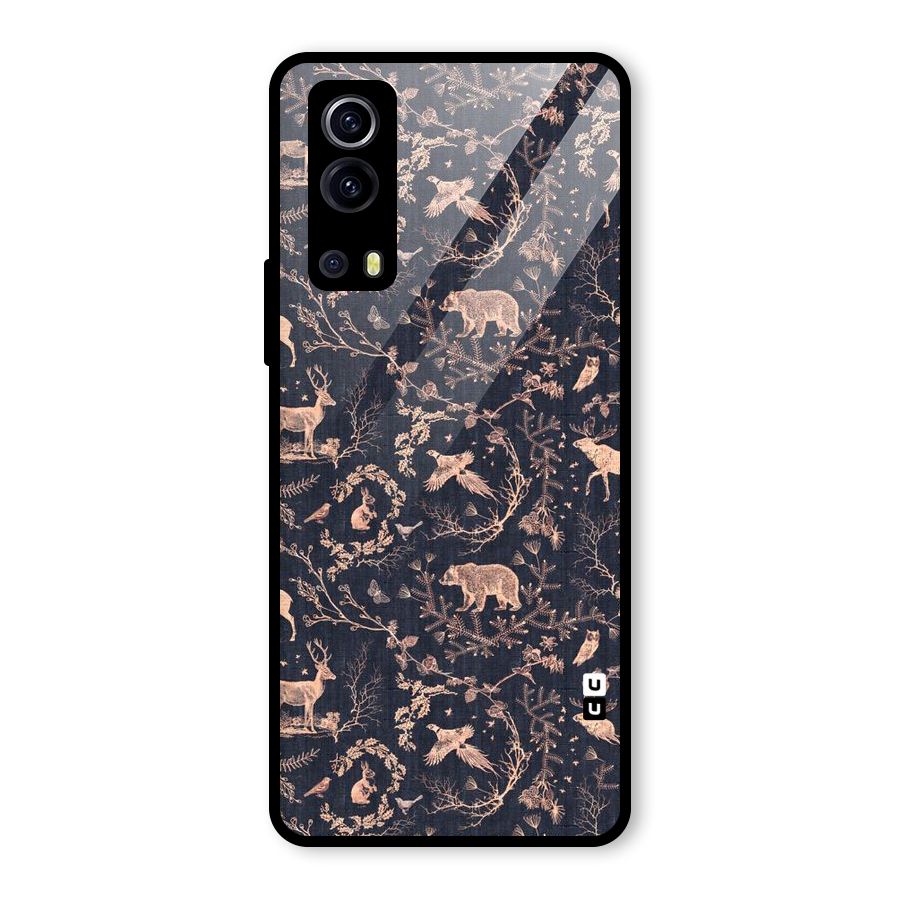 Beautiful Animal Design Glass Back Case for Vivo iQOO Z3