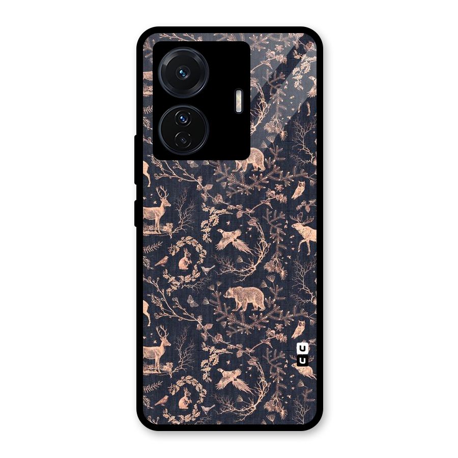 Beautiful Animal Design Glass Back Case for Vivo iQOO Z6 Pro