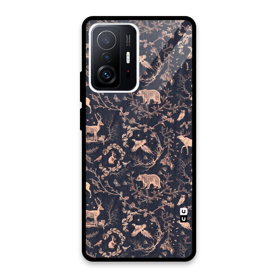 Beautiful Animal Design Glass Back Case for Xiaomi 11T Pro