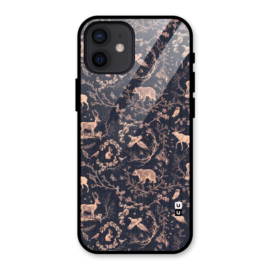 Beautiful Animal Design Glass Back Case for iPhone 12