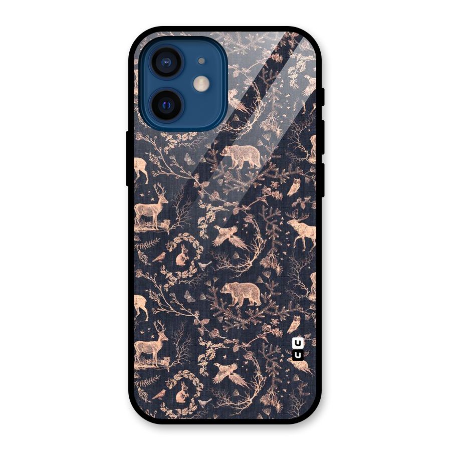 Beautiful Animal Design Glass Back Case for iPhone 12 Mini