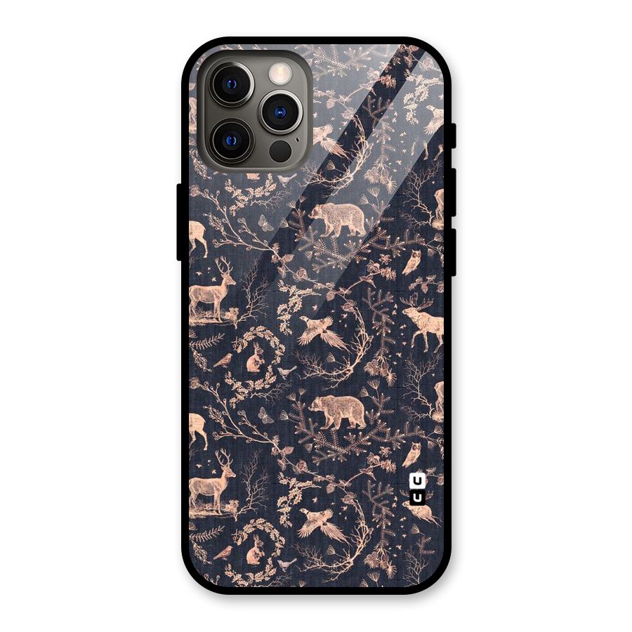 Beautiful Animal Design Glass Back Case for iPhone 12 Pro