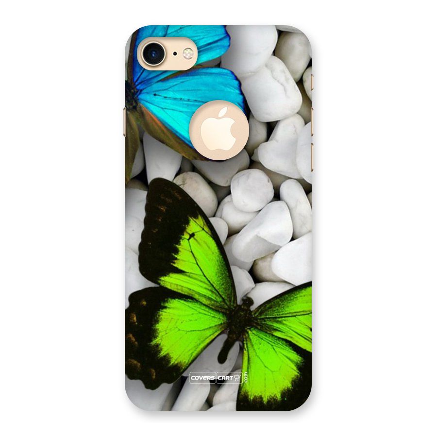 Beautiful Butterflies Back Case for iPhone 7 Logo Cut