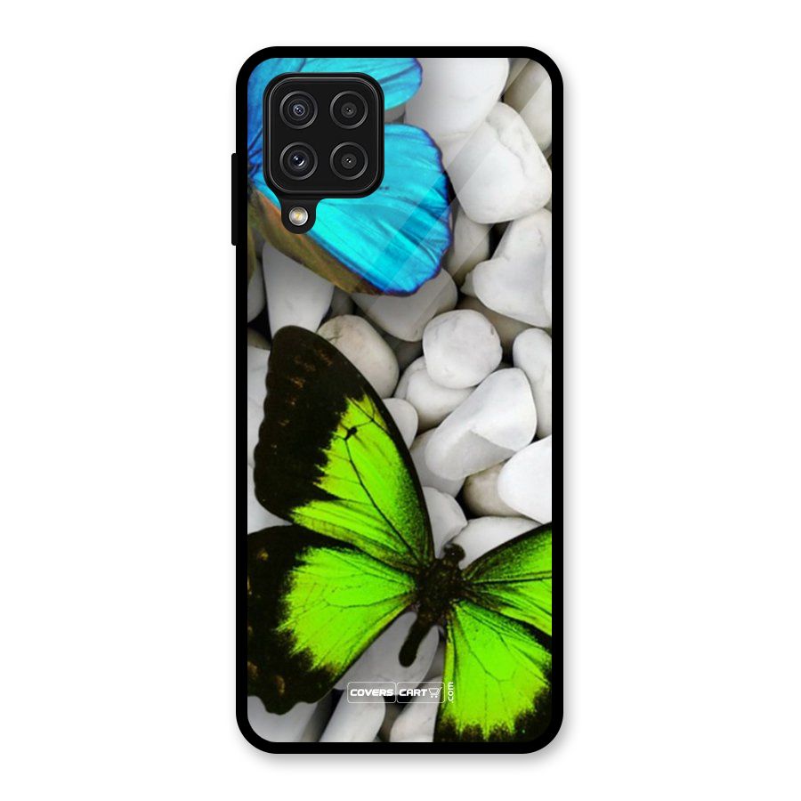 Beautiful Butterflies Glass Back Case for Galaxy A22 4G
