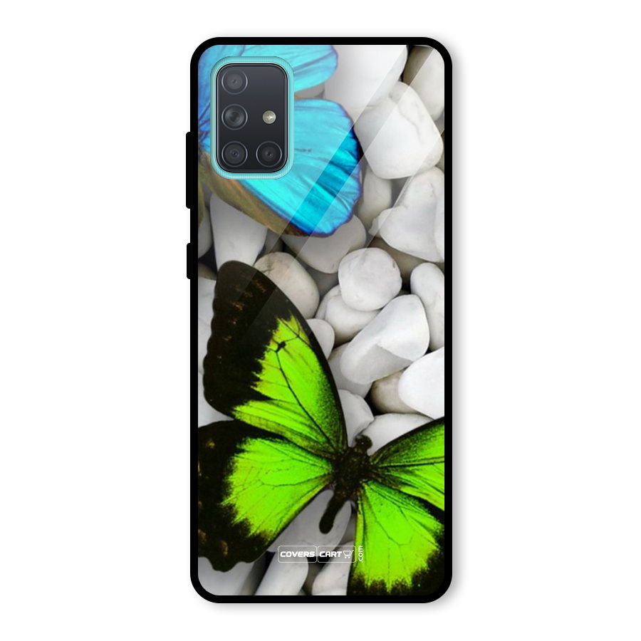 Beautiful Butterflies Glass Back Case for Galaxy A71