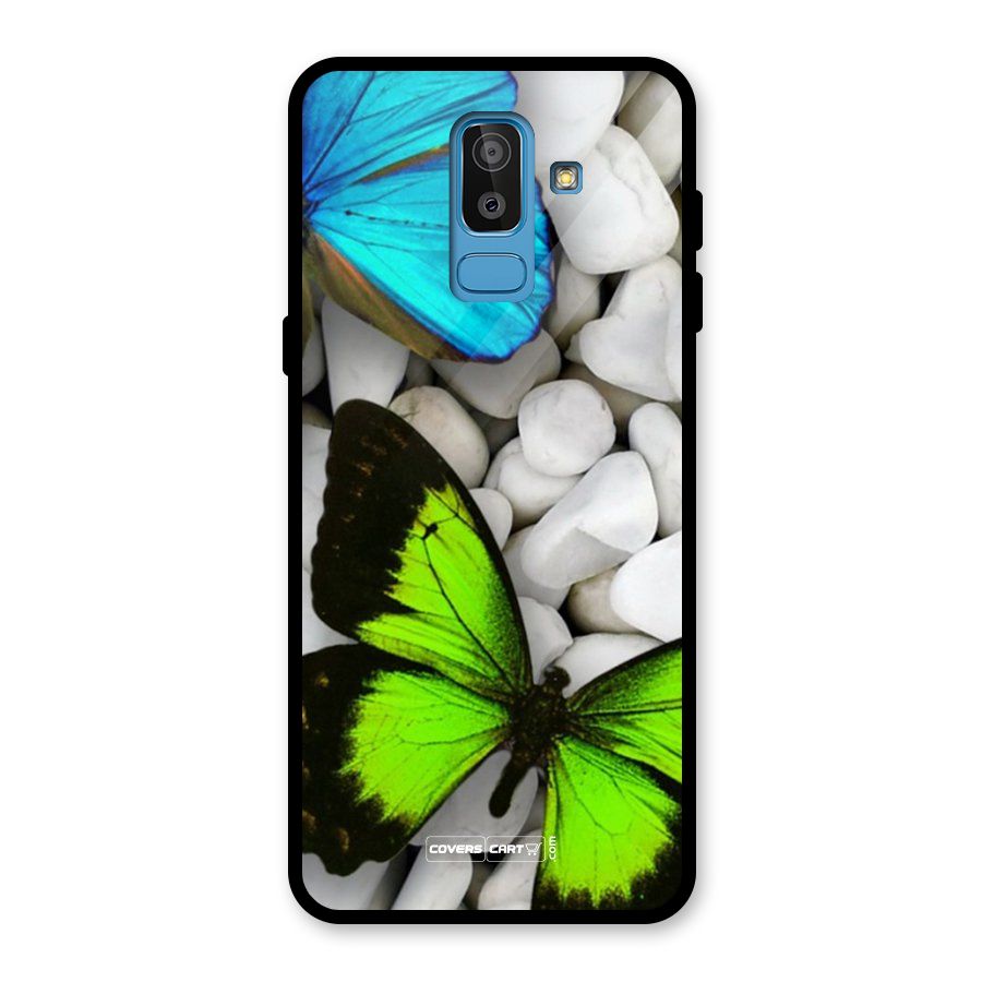 Beautiful Butterflies Glass Back Case for Galaxy J8