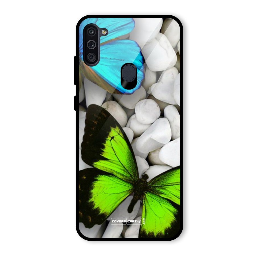 Beautiful Butterflies Glass Back Case for Galaxy M11