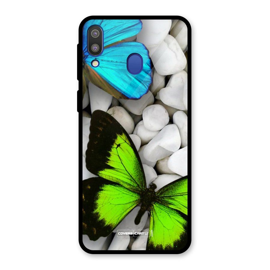 Beautiful Butterflies Glass Back Case for Galaxy M20