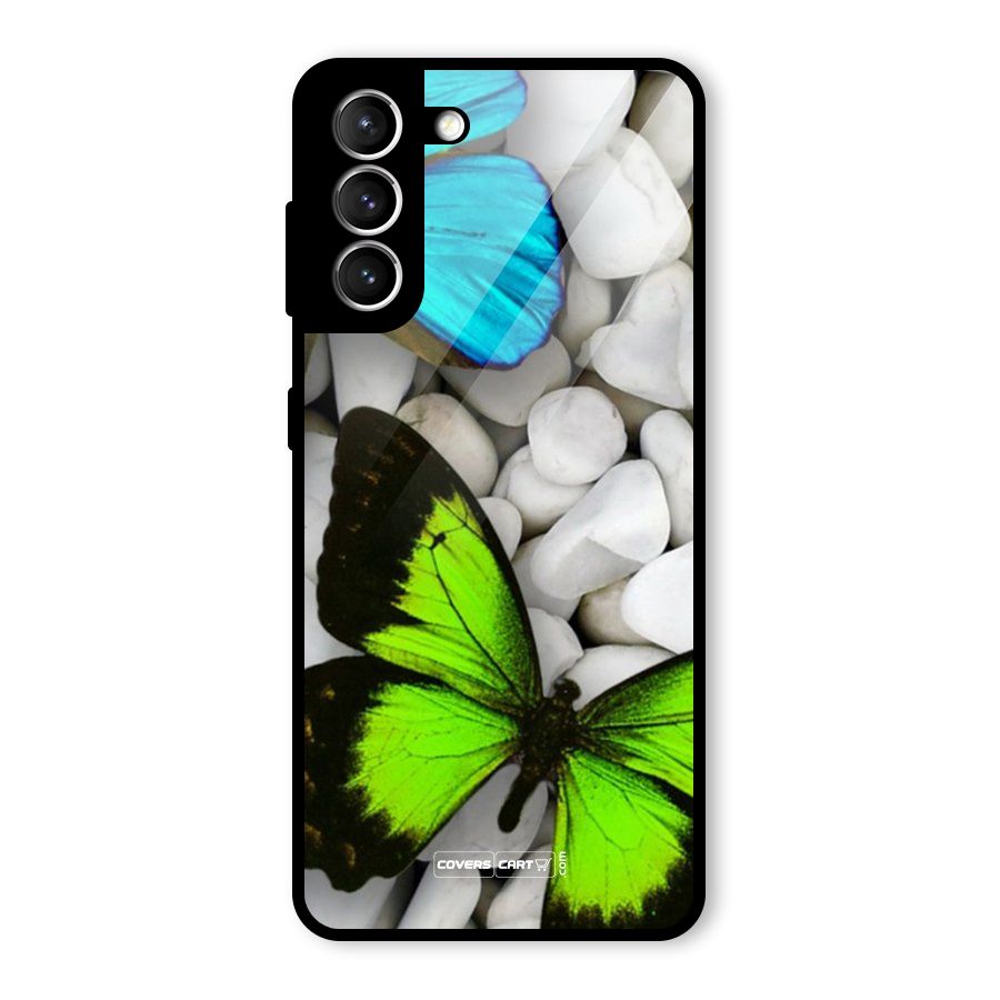 Beautiful Butterflies Glass Back Case for Galaxy S21 5G