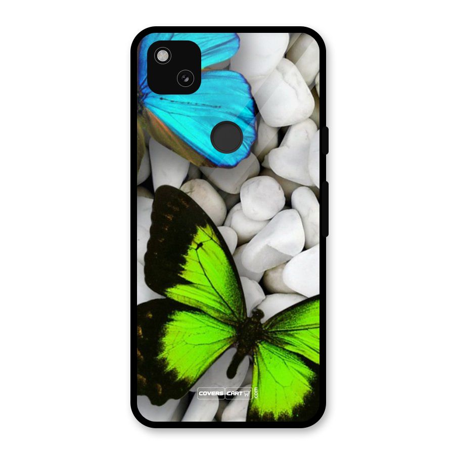 Beautiful Butterflies Glass Back Case for Google Pixel 4a