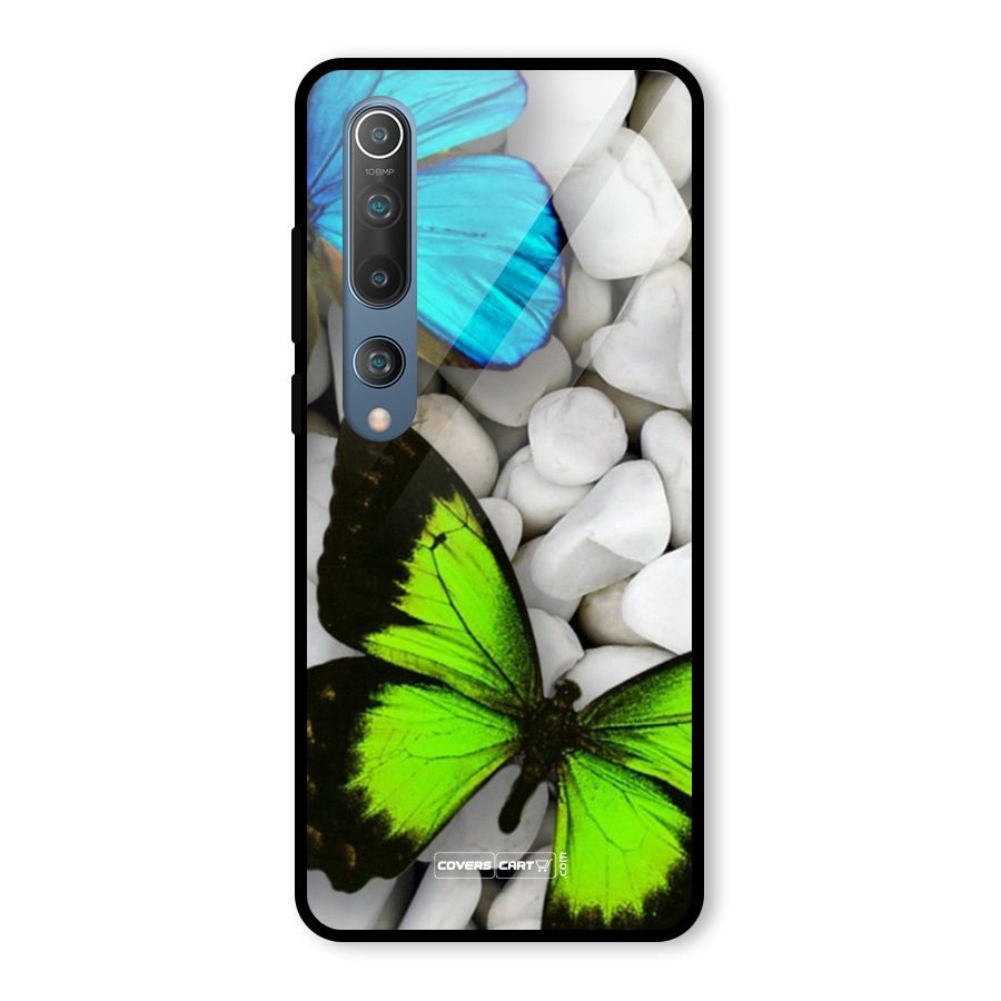 Beautiful Butterflies Glass Back Case for Mi 10