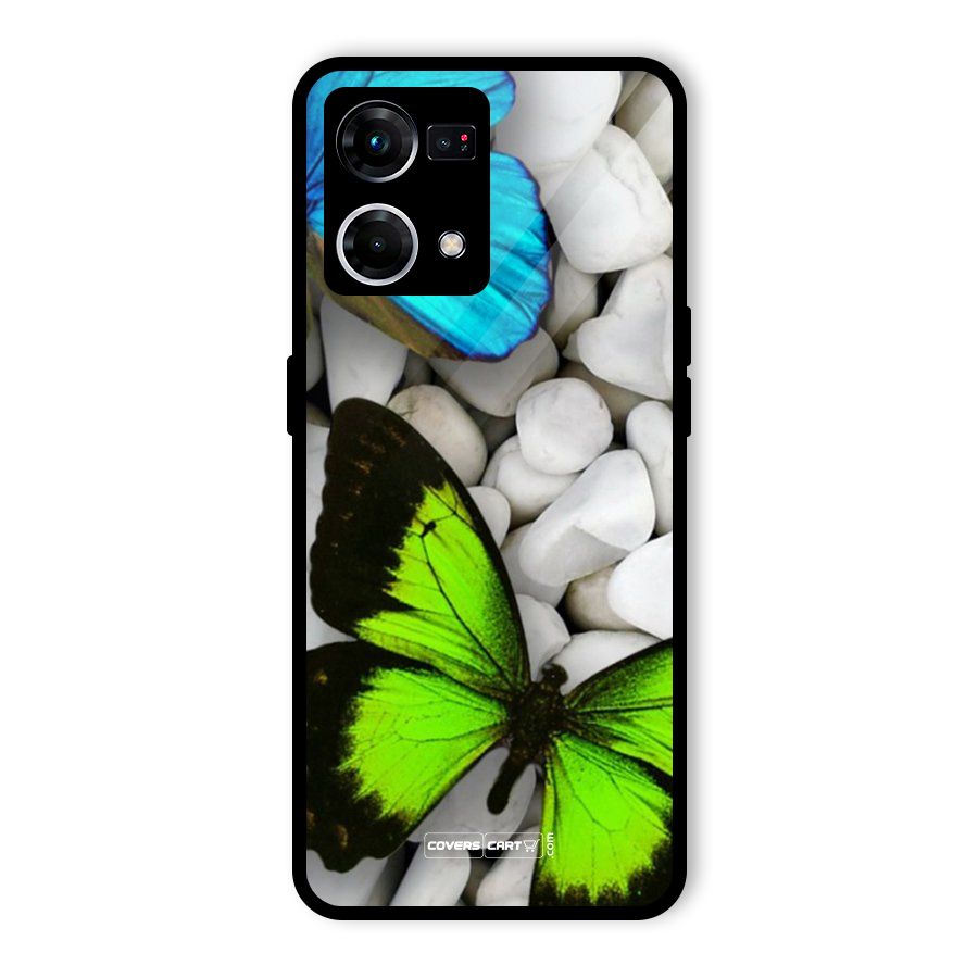 Beautiful Butterflies Glass Back Case for Oppo F21 Pro 4G