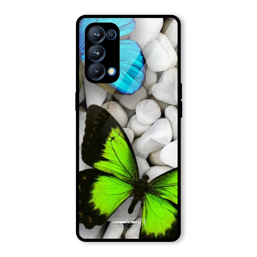 Beautiful Butterflies Glass Back Case for Oppo Reno5 Pro 5G