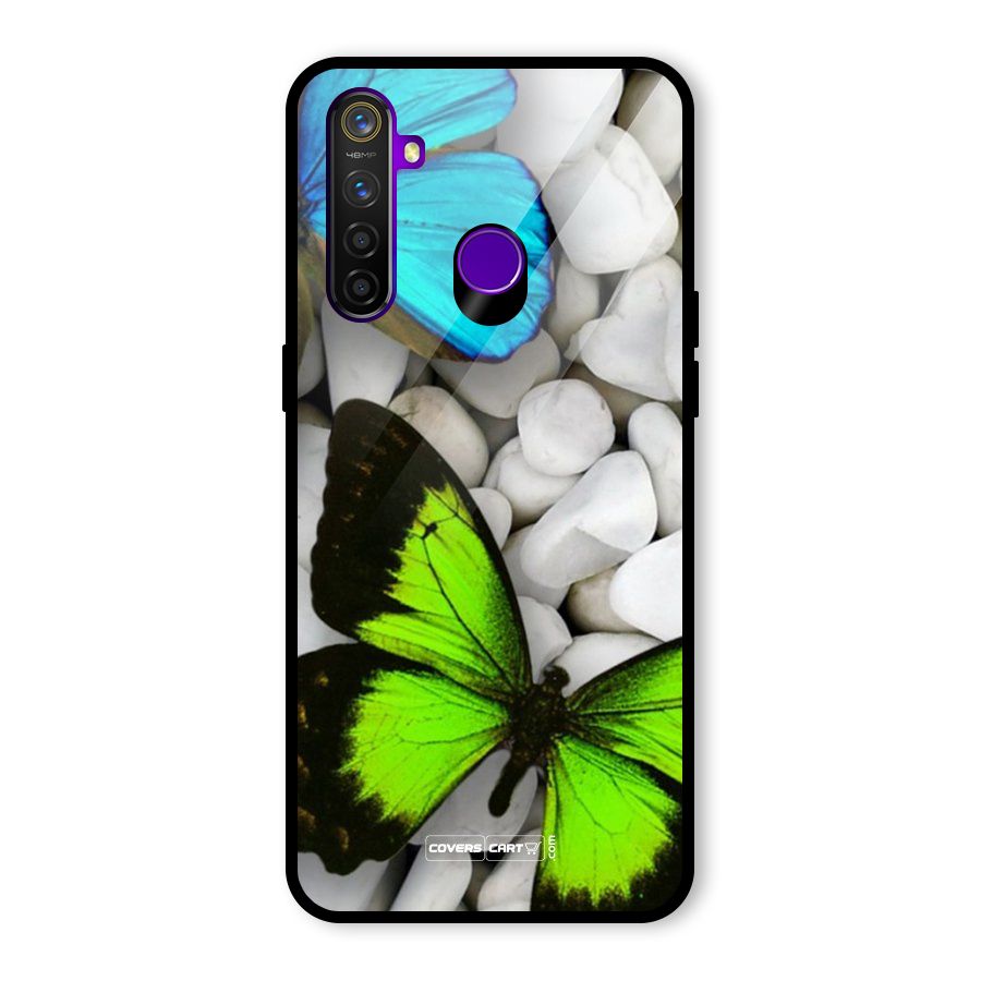 Beautiful Butterflies Glass Back Case for Realme 5 Pro