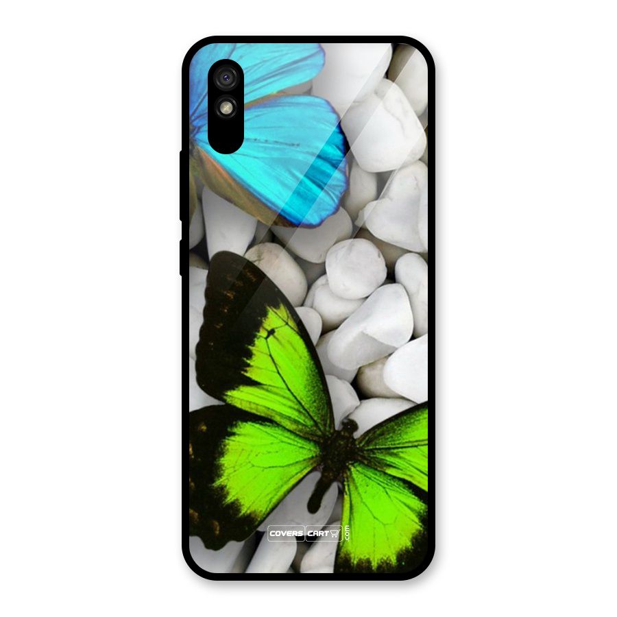 Beautiful Butterflies Glass Back Case for Redmi 9A