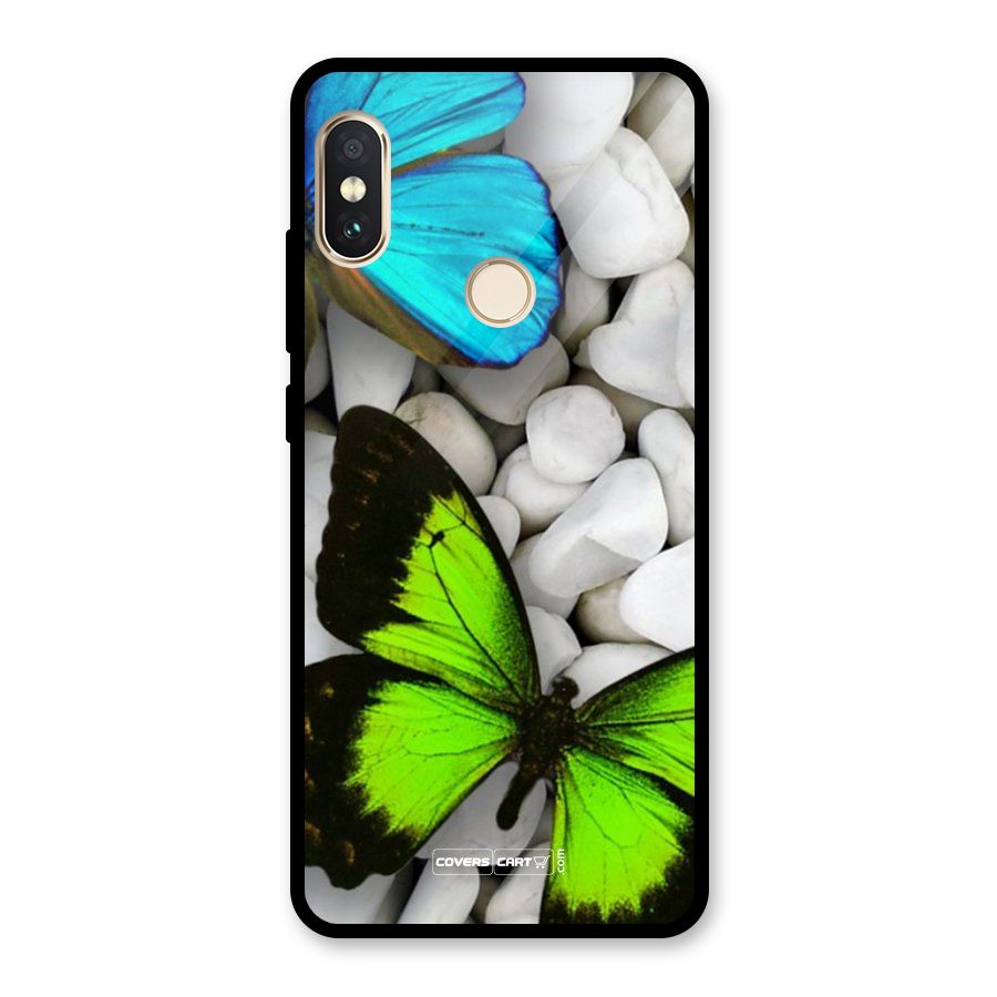 Beautiful Butterflies Glass Back Case for Redmi Note 5 Pro