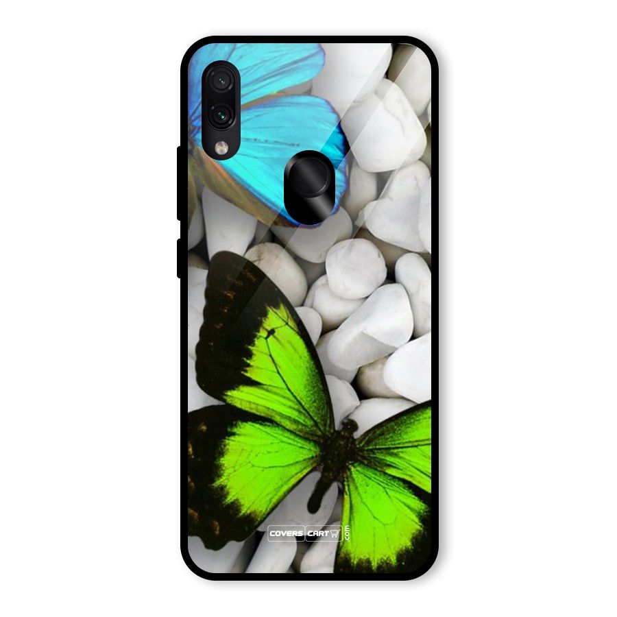 Beautiful Butterflies Glass Back Case for Redmi Note 7S