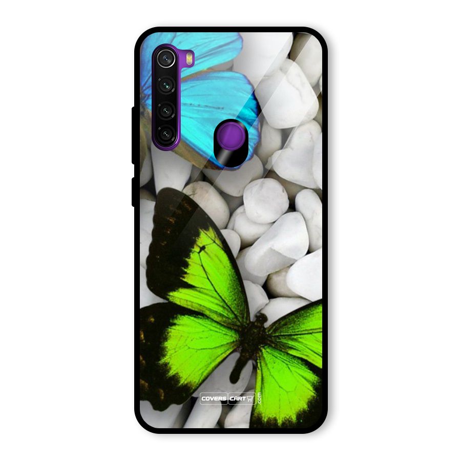 Beautiful Butterflies Glass Back Case for Redmi Note 8