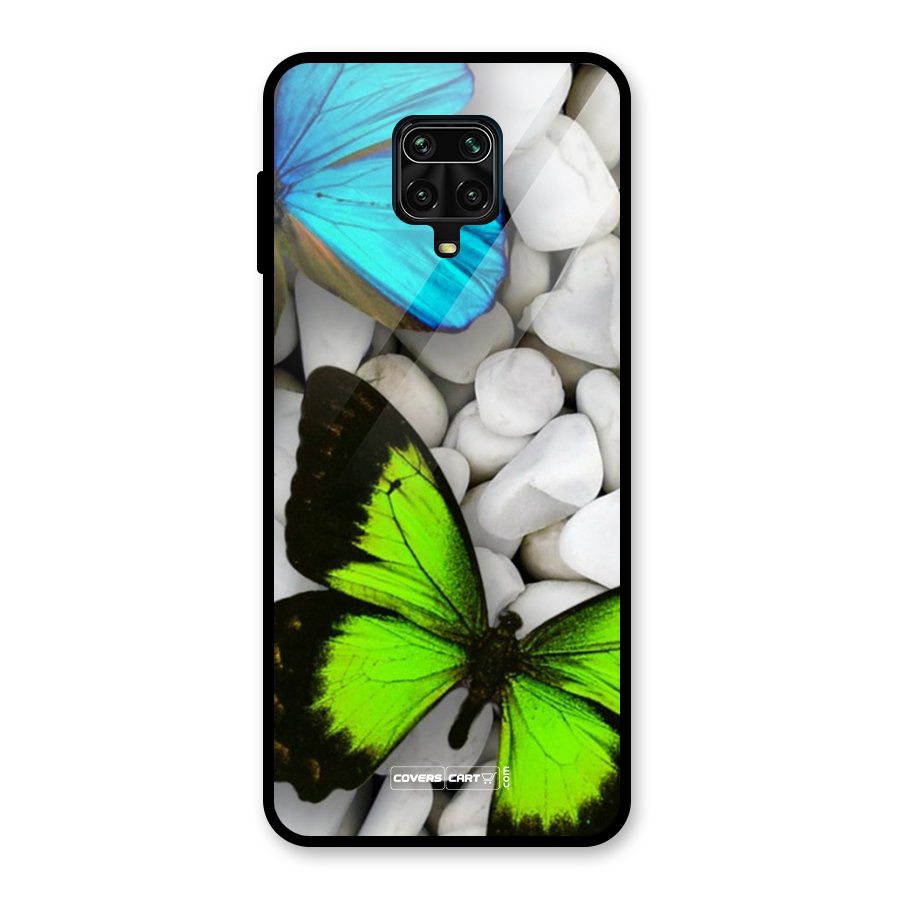 Beautiful Butterflies Glass Back Case for Redmi Note 9 Pro