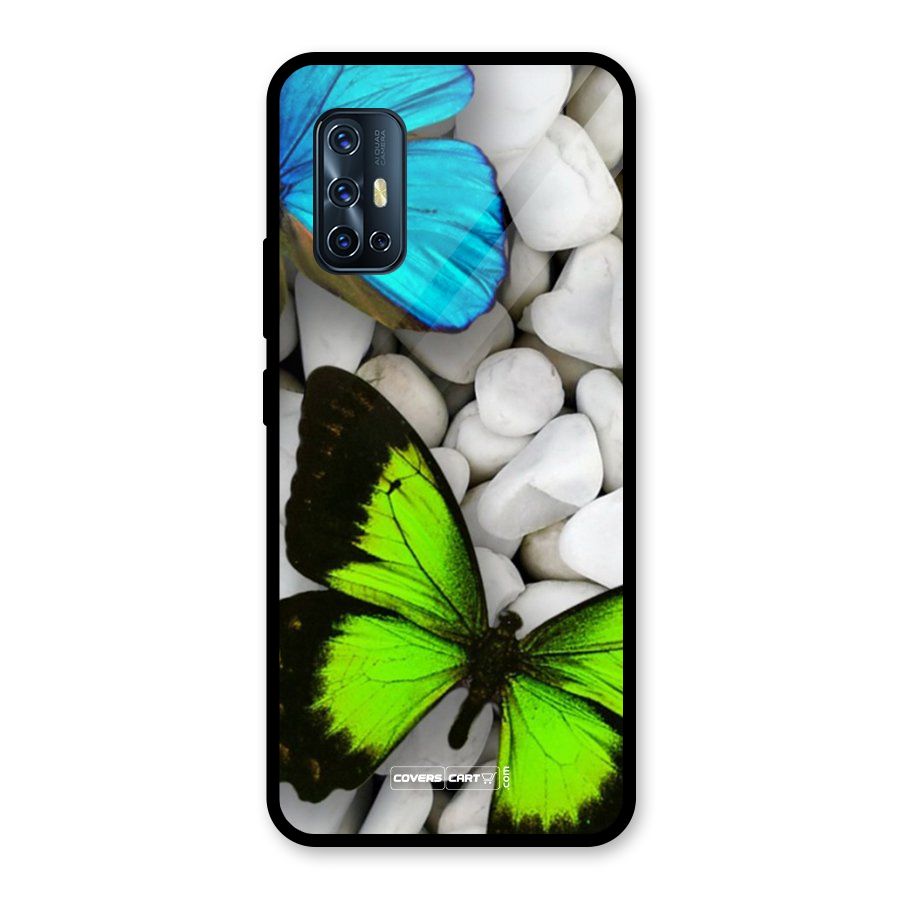 Beautiful Butterflies Glass Back Case for Vivo V17