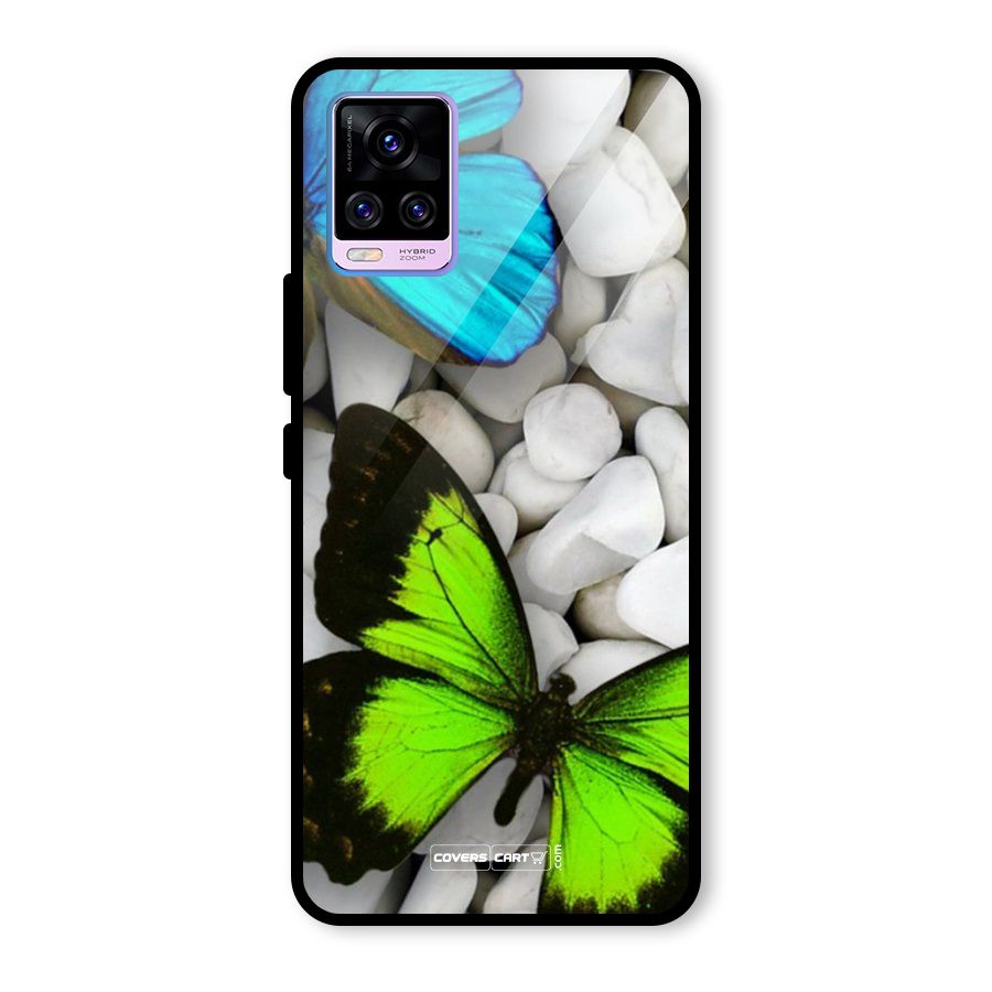 Beautiful Butterflies Glass Back Case for Vivo V20 Pro