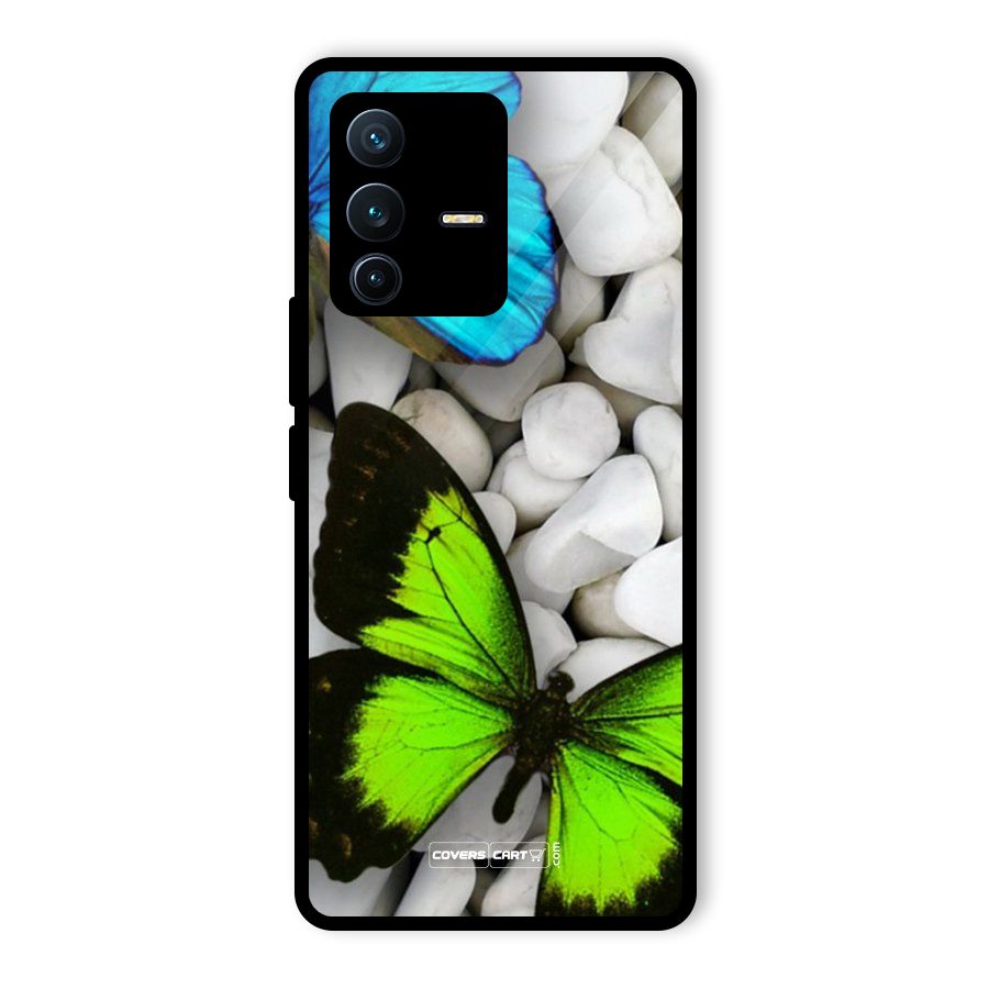 Beautiful Butterflies Glass Back Case for Vivo V23 Pro