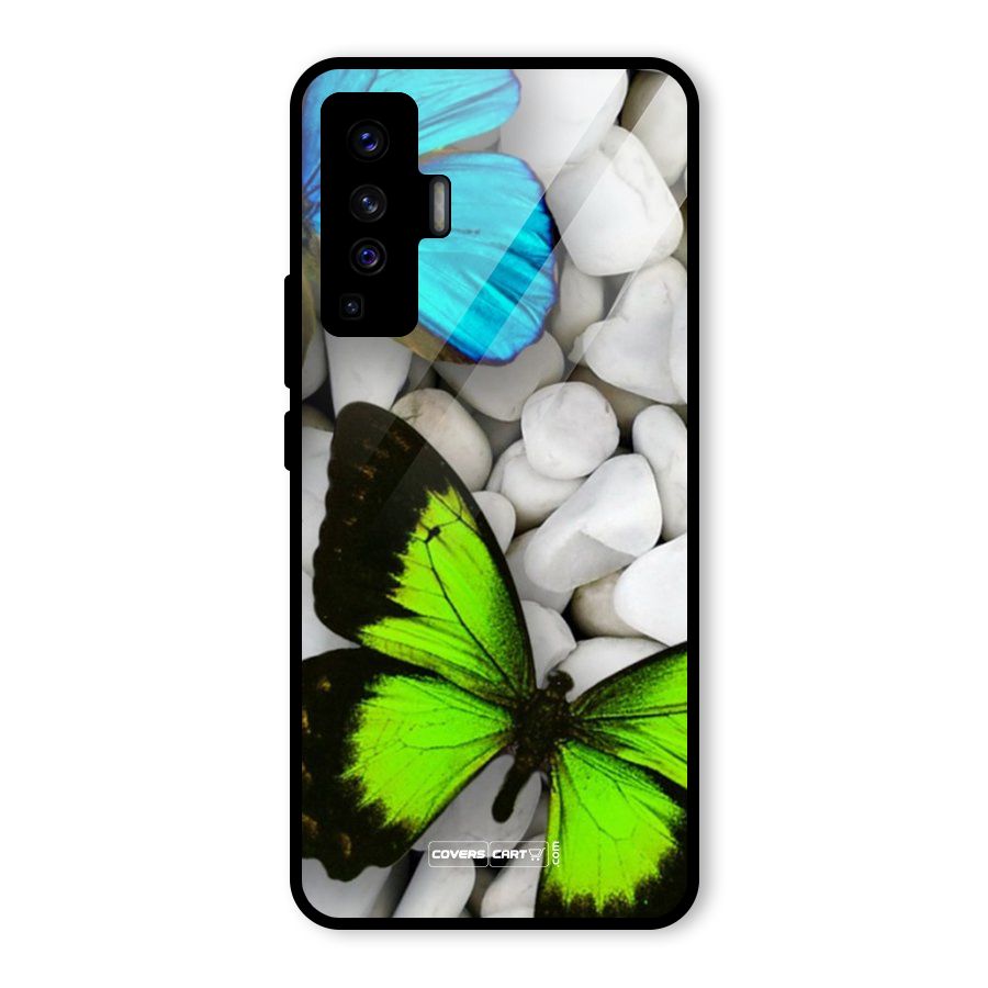 Beautiful Butterflies Glass Back Case for Vivo X50